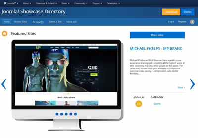 Michael Phelps - MP Brand Website on Joomla! Showcase